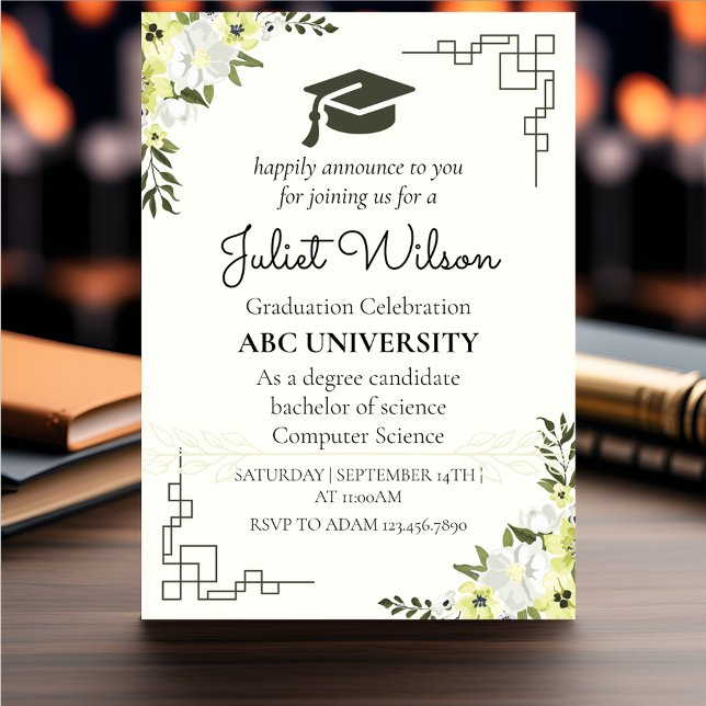college university graduation commencement invitation (Creator Uploaded)