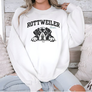 College Varsity Script Rottweiler Mama Dog Lover Sweatshirt