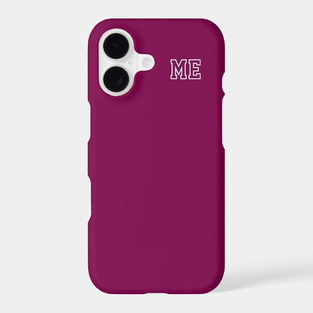 College Wine Varsity Monogram Initials (Back)