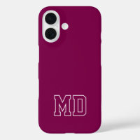 College Wine Varsity Monogram Initials