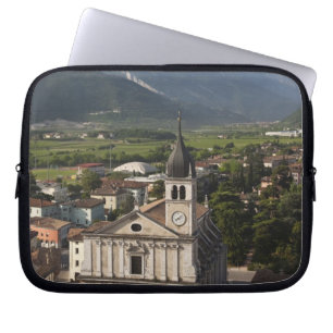 Collegiate church in morning, Arco, Trento Laptop Sleeve