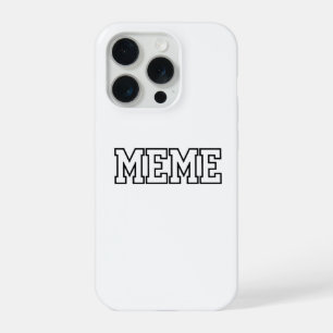 Collegiate Meme Block Letter Varsity Typography iPhone 15 Pro Case