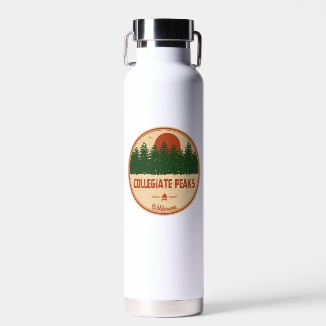 Collegiate Peaks Wilderness Colorado Water Bottle (Front)