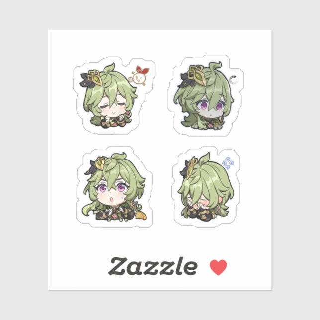 Collei Genshin Impact 4 Pack Sticker Sheet (Sheet)