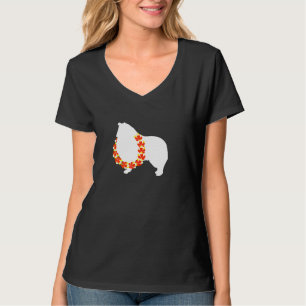 Collie Aloha Hawaiian Lei Dog T-Shirt
