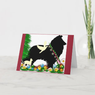 Collie Christmas Card