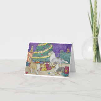 Collie Christmas Holiday Card