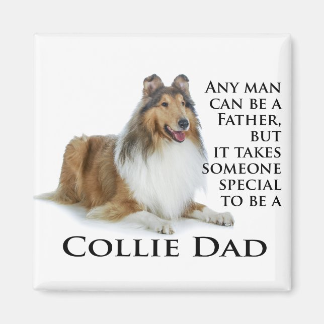Collie Dad Magnet (Front)