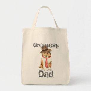 Collie Dad Tote Bag
