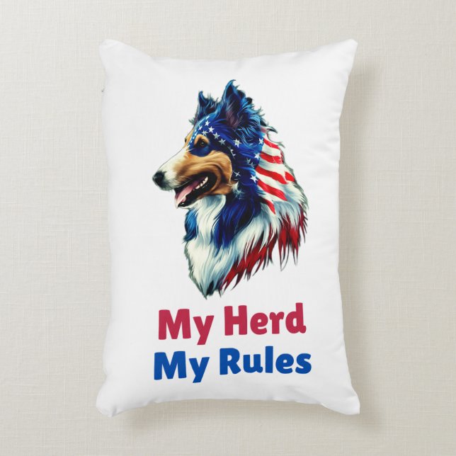 Collie Decorative Cushion (Front(Vertical))
