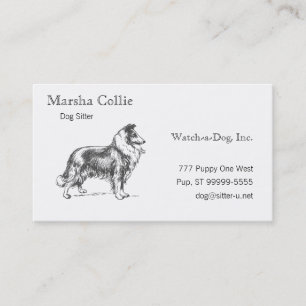 Collie Dog Business Card