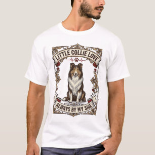 Collie Dog Lover Shirt with Vintage Engraving Quot