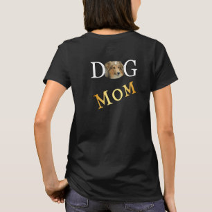 Collie Dog Mum 2 Sided Dark T-Shirt
