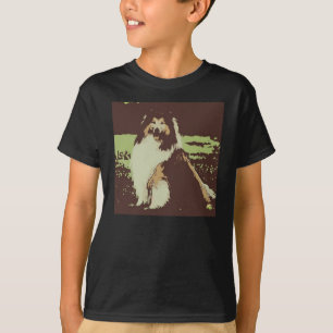 Collie Dog Pop Art T-Shirt
