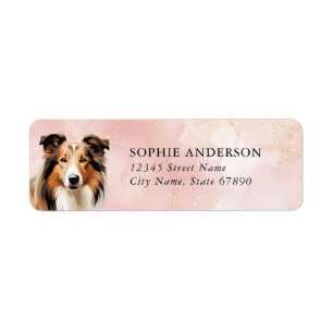 Collie Dog Return Address Labels