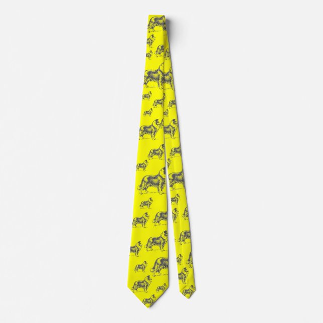 Collie Dog Tie (Front)