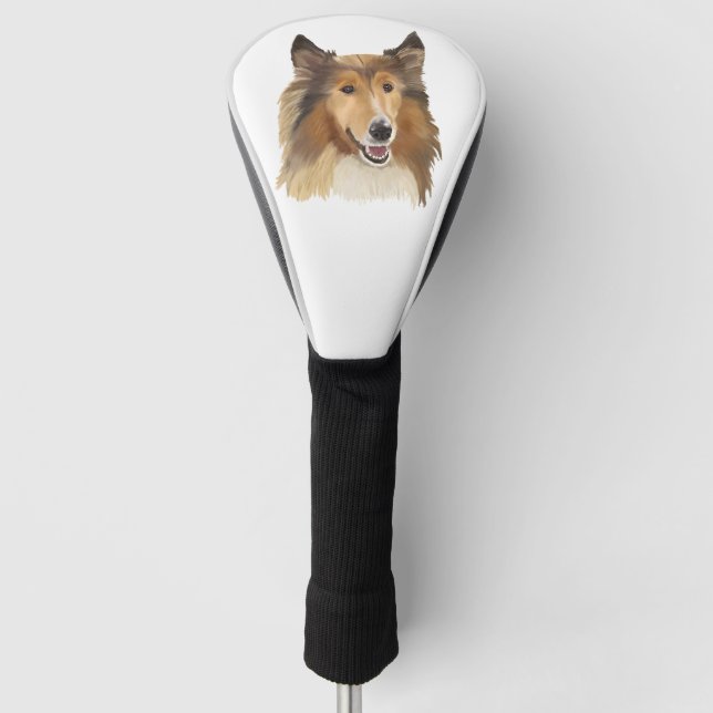 Collie Golf Head Cover (Front)