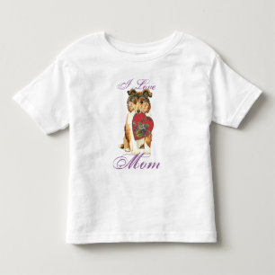 Collie Heart Mum Toddler T-Shirt