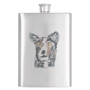 Collie Hip Flask