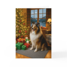 Collie Holiday Card