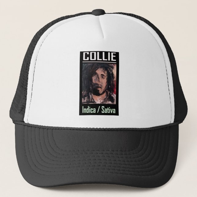 COLLIE INDICA SATIVA TRUCKER HAT (Front)