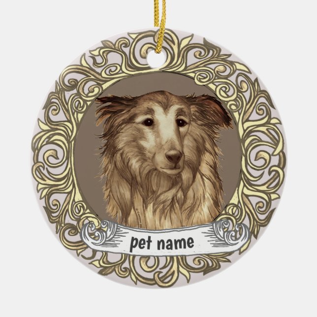 Collie Loving Memory ornament (Front)