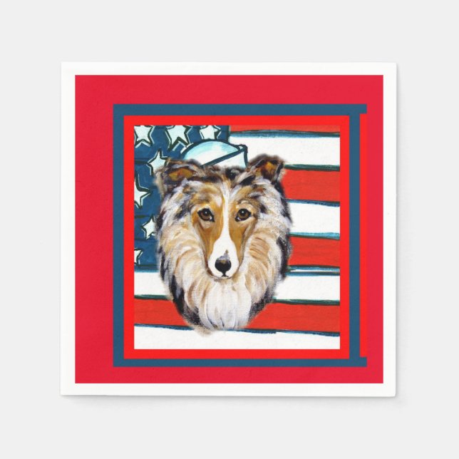 Collie  napkin (Front)