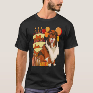 Collie Owner Dog Kids Birthday Party Cute Rough C T-Shirt