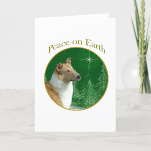 Collie Peace on Earth Holiday Card