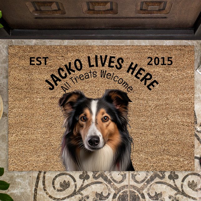 Collie Personalised Pet Doormat (Creator Uploaded)