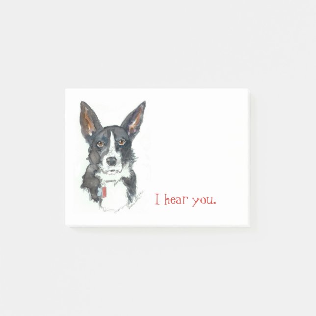 Collie Post it notes / YourDogPortrait.com (Front)