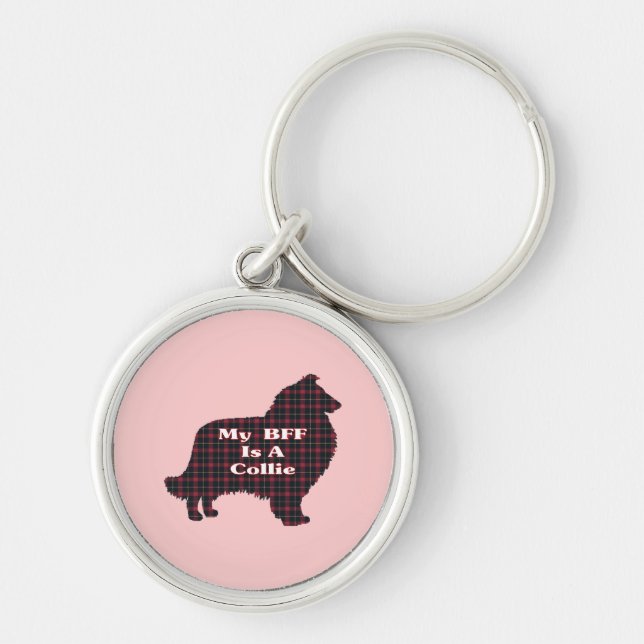 COLLIE ROUGH BFF KEY RING (Front)