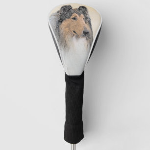 Collie (Rough) Painting - Cute Original Dog Art Golf Head Cover