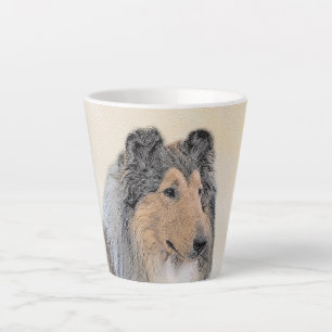 Collie (Rough) Painting - Cute Original Dog Art Latte Mug