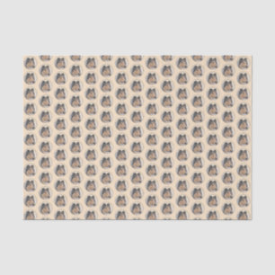 Collie (Rough) Painting - Cute Original Dog Art Tissue Paper