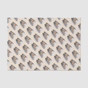 Collie (Rough) Painting - Cute Original Dog Art Tissue Paper