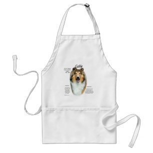 Collie (sable rough) History Design Standard Apron