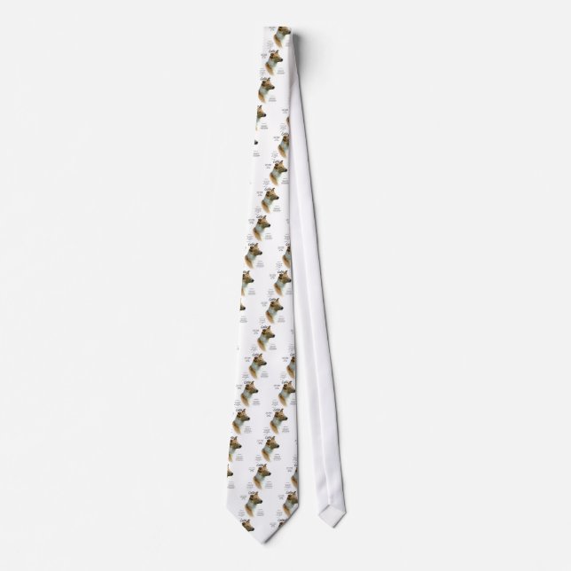 Collie (sable smooth) History Design Tie (Front)