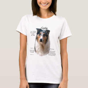 Collie (smooth merle) History Design T-Shirt