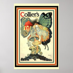 Collier's Magazine 1910 Art Nouveau Cover 13 x 19 Poster
