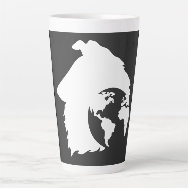 ColliesWithoutBorders white log Latte Mug (Front)