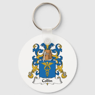 Collin Family Crest Key Ring