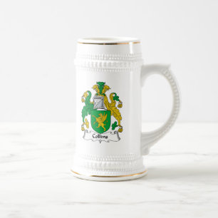 Collins Family Crest Beer Stein