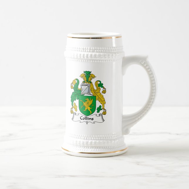 Collins Family Crest Beer Stein (Right)