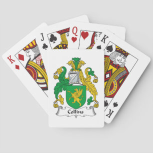 Collins Family Crest Playing Cards