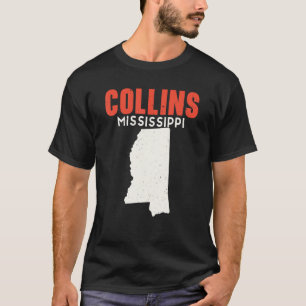 Collins Mississippi USA State America Travel Missi T-Shirt