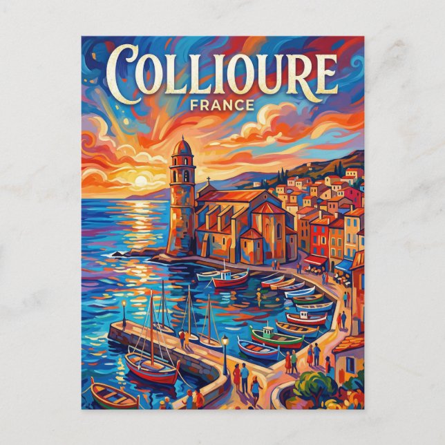 Collioure France Postcard (Front)