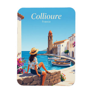 Collioure Waterfront France Magnet