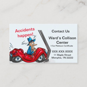 Collision Centre Car Repair Business Card