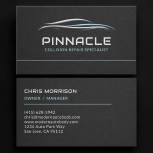 Collision Repair Specialist Professional Business Card